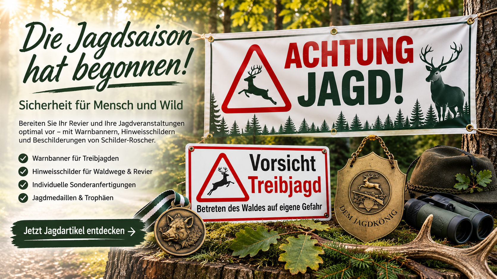 Zu den Jagdartikel