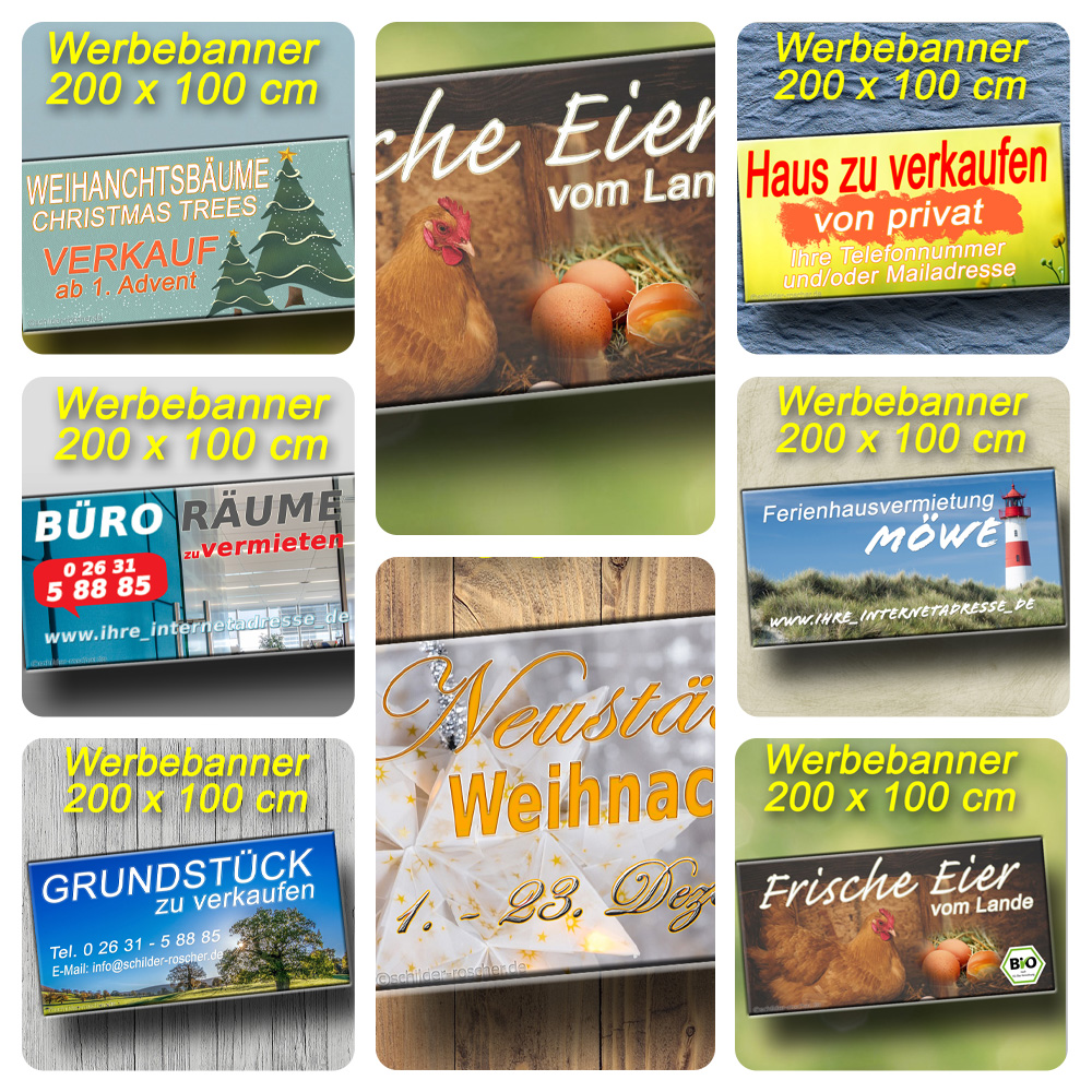 Zu unseren günstigen Banner im Shop